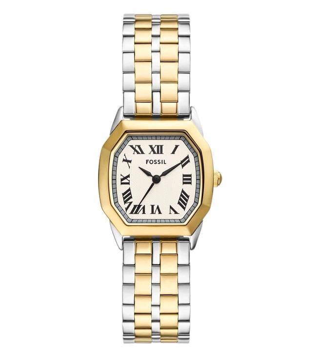 Fossil Harlow Three-Hand Two-Tone Stainless Steel Watch - ES5362 - KRISHNA WATCH COMPANY