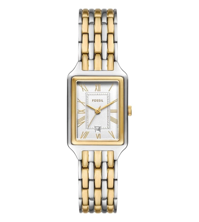 Fossil Raquel Three-Hand Date Two-Tone Stainless Steel Watch ES5368 - KRISHNA WATCH COMPANY