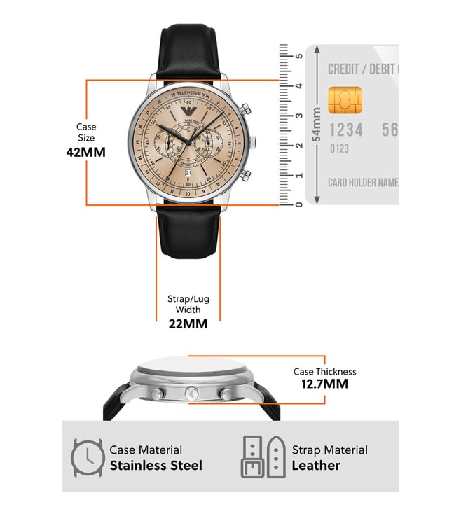 Emporio Armani Analog Watch for Men AR11634 - KRISHNA WATCH COMPANY