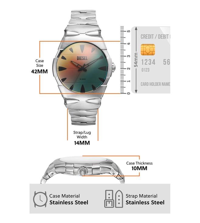 Diesel D-Sruptor Analog Watch for Men - DZ2212 - KRISHNA WATCH COMPANY