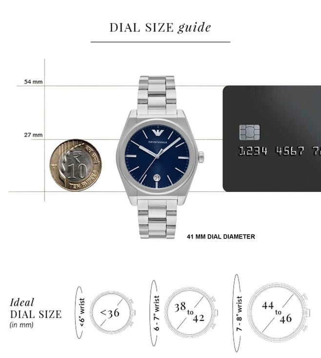 Emporio Armani Analog Watch for Men AR11620 - KRISHNA WATCH COMPANY