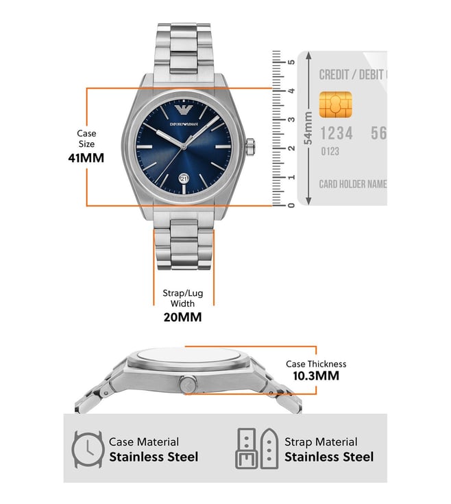 Emporio Armani Analog Watch for Men AR11620 - KRISHNA WATCH COMPANY