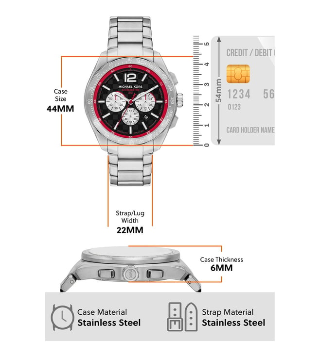 Michael Kors Accelerator 2.0 Chronograph Watch for Men - MK9176 - KRISHNA WATCH COMPANY