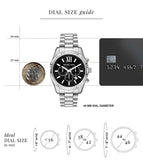 Michael Kors Lexington Analog Watch for Men With Card Holder MK1091SET - KRISHNA WATCH COMPANY