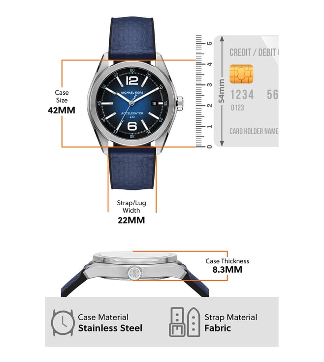 Michael Kors Accelerator 2.0 Analog Watch for Men - MK9174 - KRISHNA WATCH COMPANY