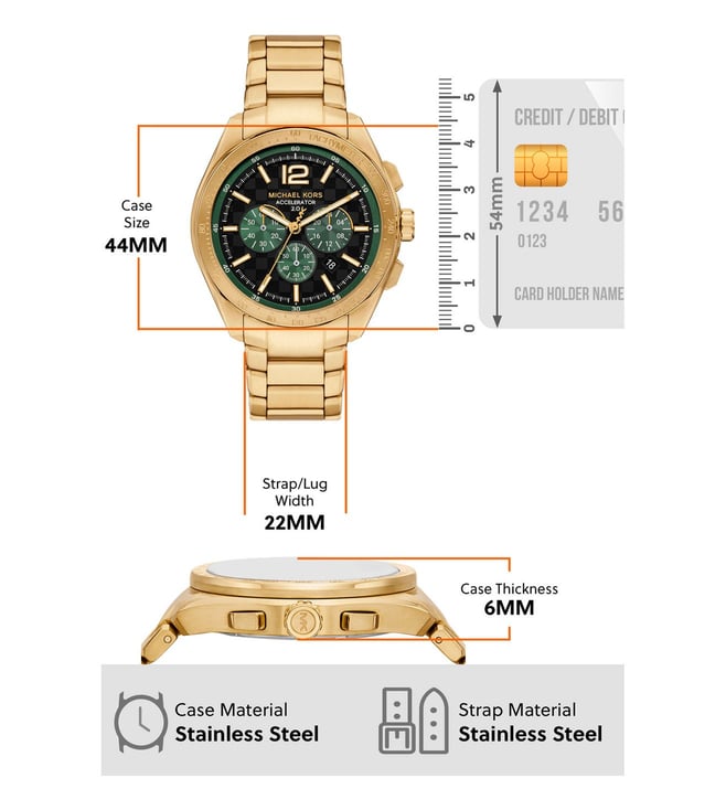Michael Kors Accelerator 2.0 Chronograph Watch for Men MK9177 - KRISHNA WATCH COMPANY