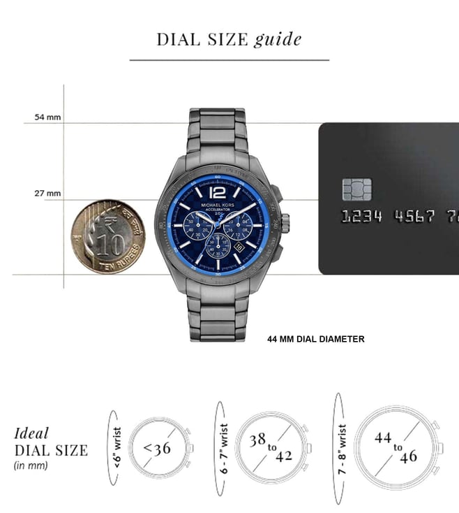 Michael Kors Accelerator 2.0 Chronograph Watch for Men MK9178 - KRISHNA WATCH COMPANY