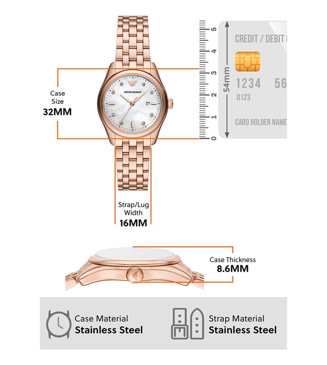 Emporio Armani Analog Watch for Women AR11615 - KRISHNA WATCH COMPANY