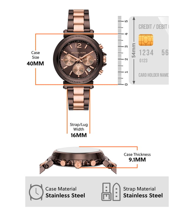 Michael Kors Maren Chronograph Watch for Women - MK7496 - KRISHNA WATCH COMPANY