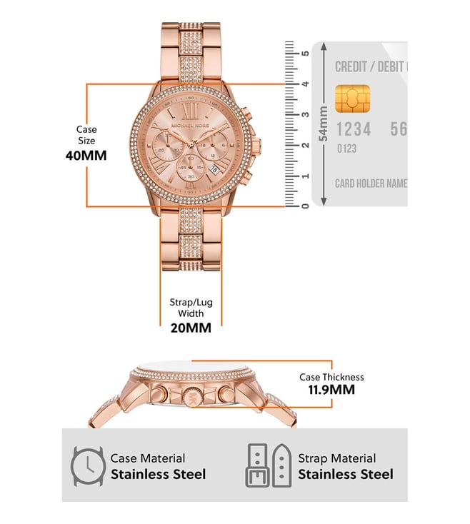 Michael Kors Brynn Chronograph Watch for Women MK7505 - KRISHNA WATCH COMPANY
