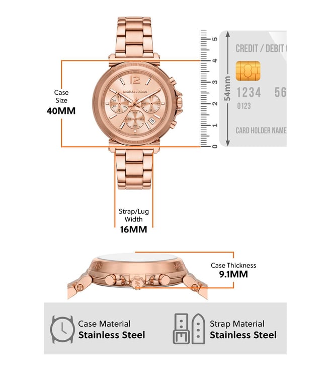 Michael Kors Maren Chronograph Watch for Women MK7494 - KRISHNA WATCH COMPANY