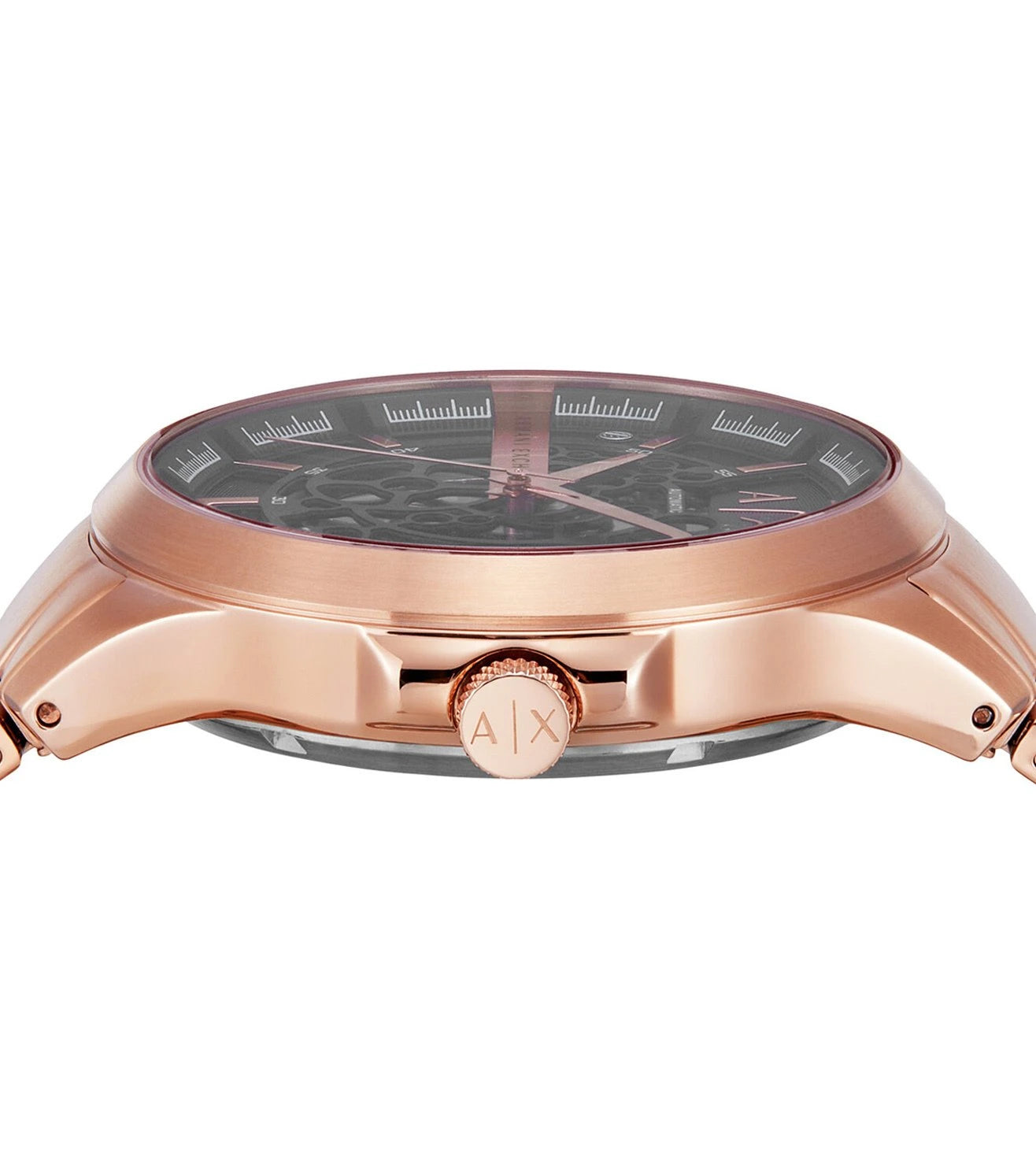 Armani Exchange Men's Automatic Rose Gold-Tone Watch - AX2456 - KRISHNA WATCH COMPANY
