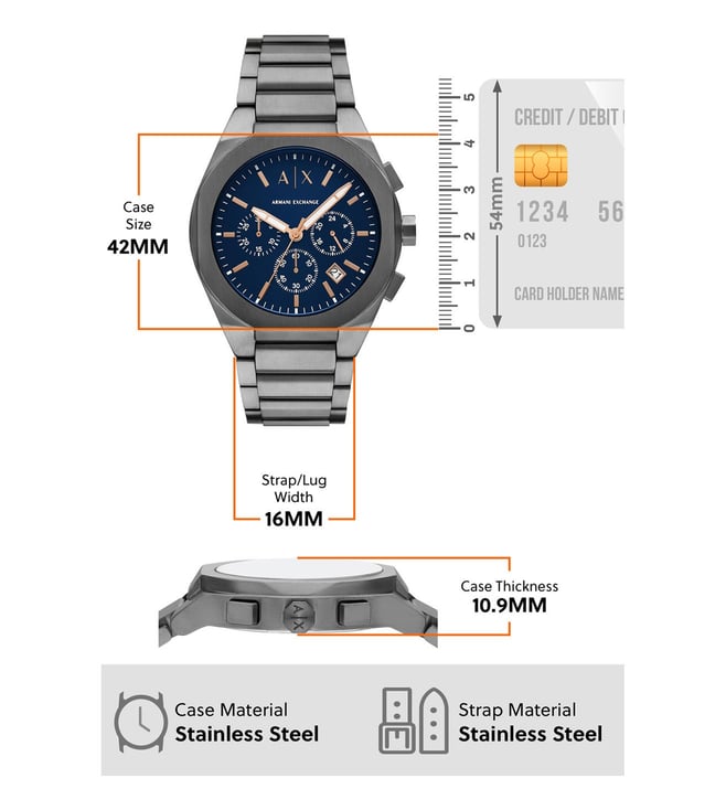 Armani Exchange Chronograph Watch for Men - AX4182 - KRISHNA WATCH COMPANY