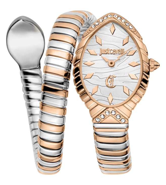 Just Cavalli Unica Snake Analog Watch for Women JC1L322M0065 - KRISHNA WATCH COMPANY