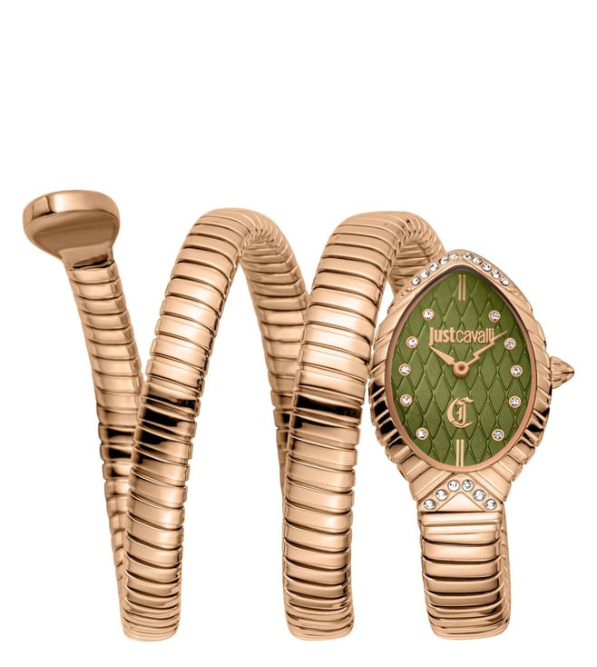 Just Cavalli Specchio Snake Analog Watch for Women JC1L323M0045 - KRISHNA WATCH COMPANY