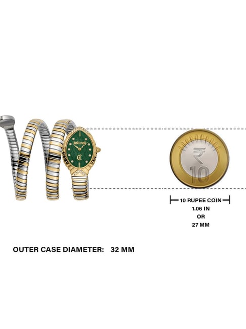 Just Cavalli Specchio Snake Analog Watch for Women JC1L323M0055 - KRISHNA WATCH COMPANY