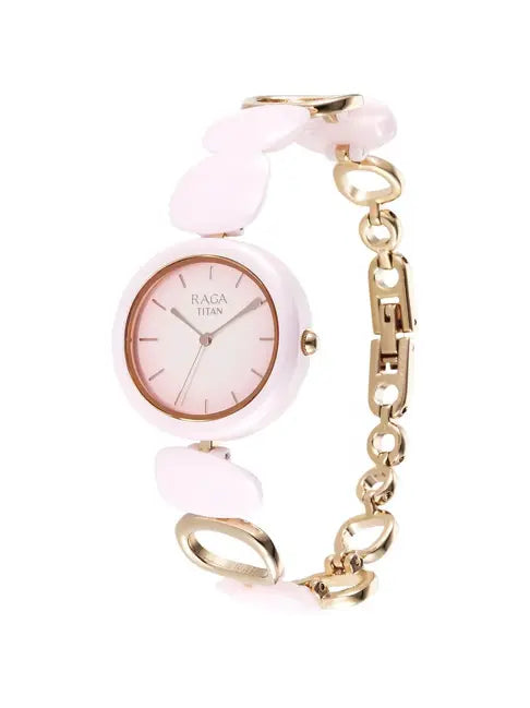Titan Ceramics Upgrades Analog Watch for Women 95146KD07 - KRISHNA WATCH COMPANY