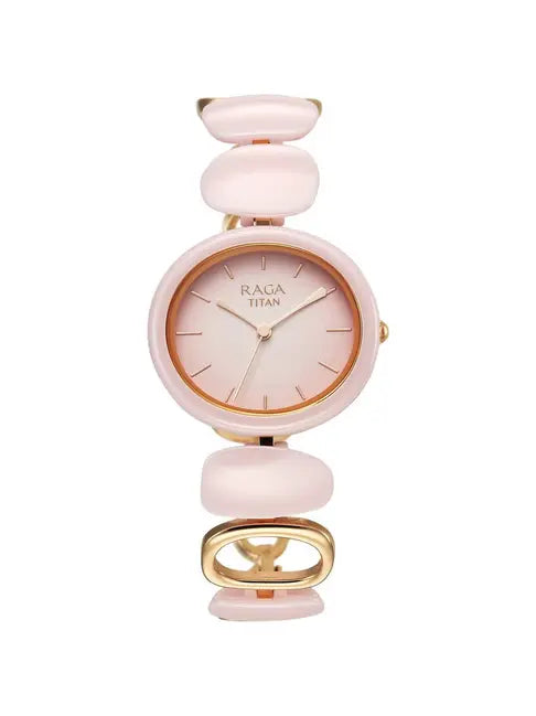 Titan Ceramics Upgrades Analog Watch for Women 95146KD07 - KRISHNA WATCH COMPANY