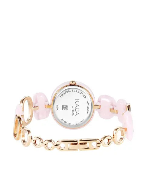 Titan Ceramics Upgrades Analog Watch for Women 95146KD07 - KRISHNA WATCH COMPANY