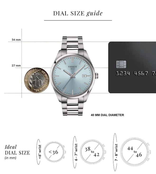 Tissot T-Classic PR 100 Analog Watch for Men T1504101135100 - KRISHNA WATCH COMPANY