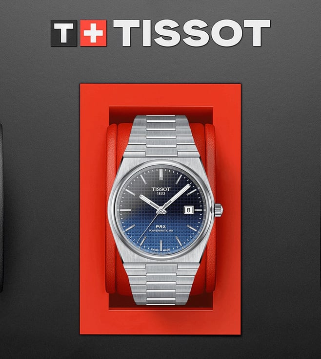 Tissot T-Classic PRX Powermatic 80 Automatic Watch for Men T1374071105101 - KRISHNA WATCH COMPANY