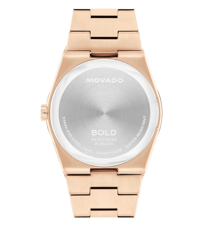Movado Bold Quest Swiss Qtz White Round Dial Women's Watch - 3601188