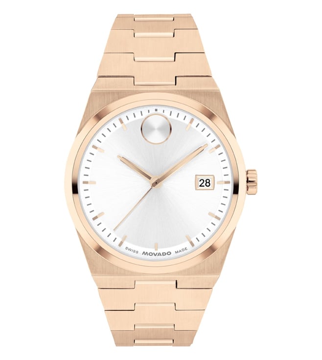 Movado Bold Quest Swiss Qtz White Round Dial Women's Watch - 3601188 - KRISHNA WATCH COMPANY