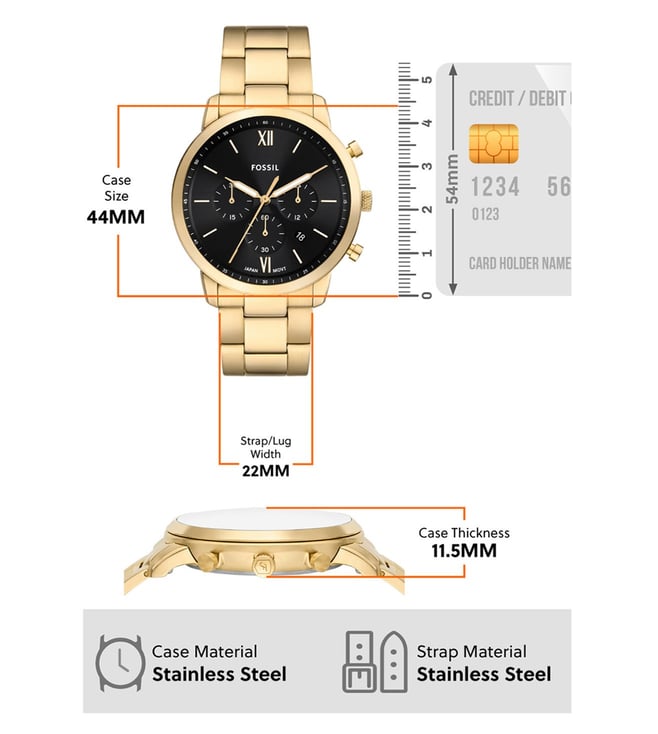 Fossil Neutra Chronograph Watch for Men FS6093 - KRISHNA WATCH COMPANY