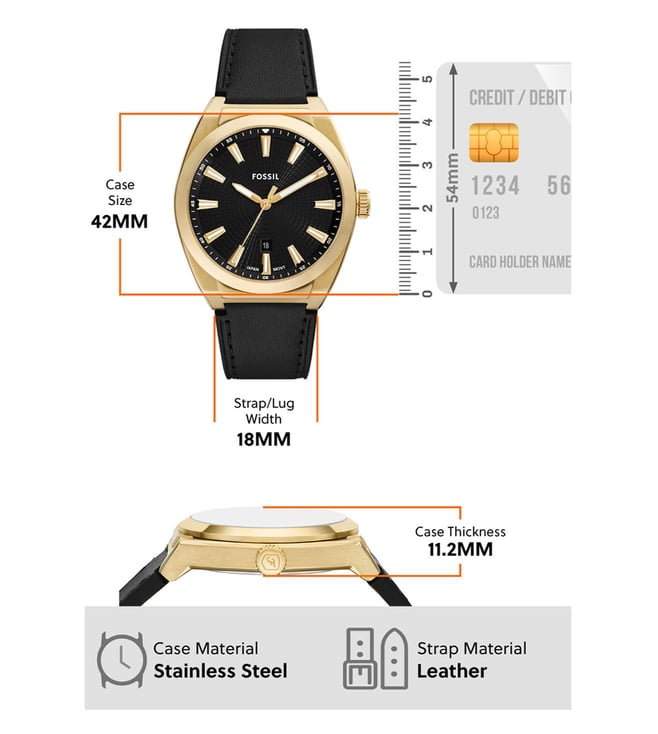 Fossil Everett Analog Watch for Men FS6089 - KRISHNA WATCH COMPANY