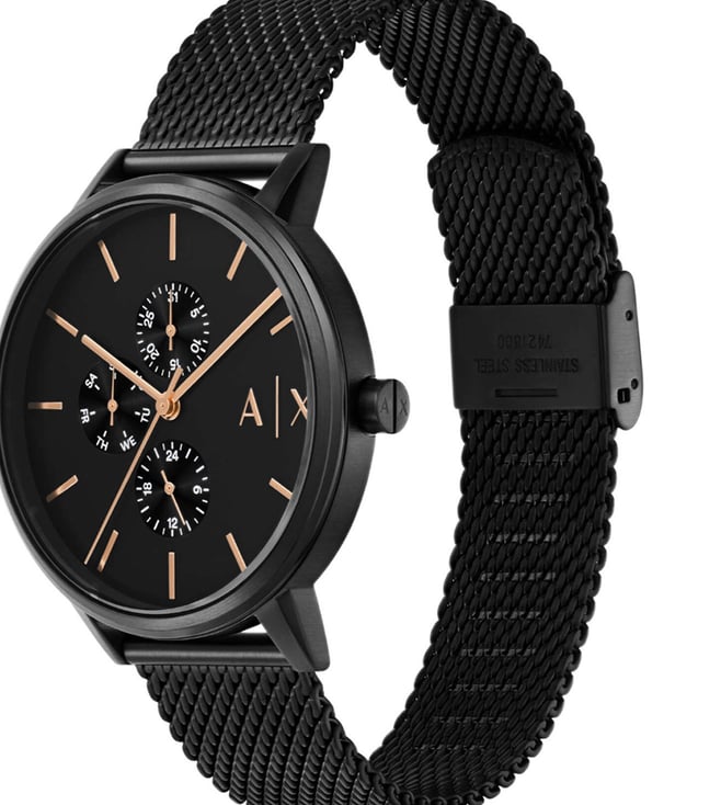Armani Exchange Analog Watch for Men With Nacklace - AX7162SET - KRISHNA WATCH COMPANY