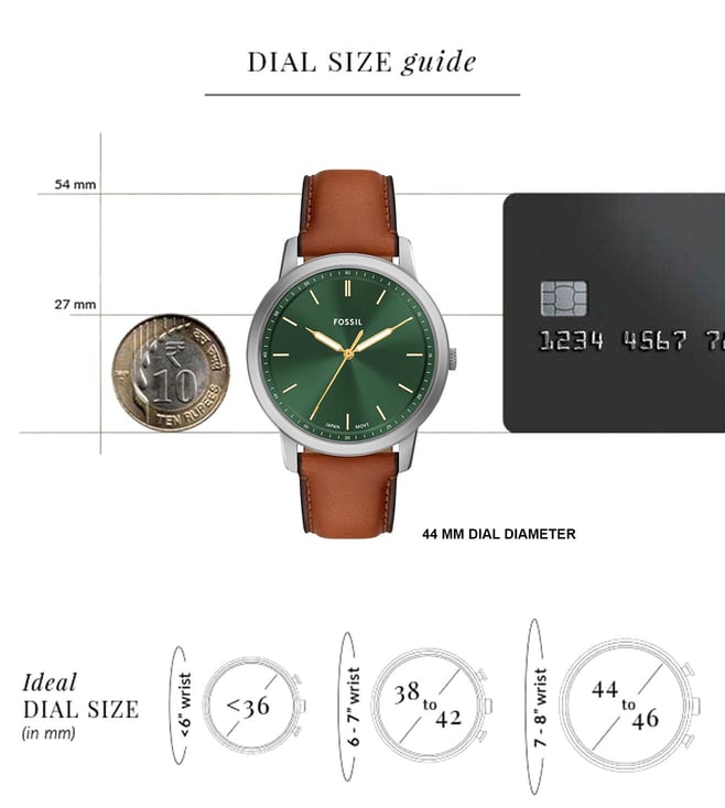 Fossil Minimalist Analog Watch for Men FS6094 - KRISHNA WATCH COMPANY