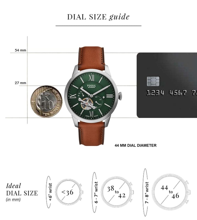 Fossil Townsman Automatic Watch for Men ME3265 - KRISHNA WATCH COMPANY