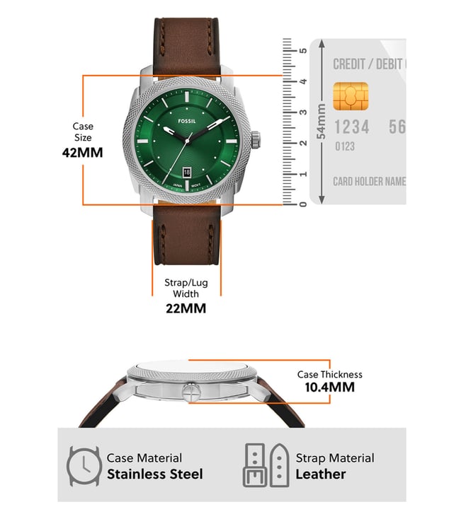 Fossil Machine Analog Watch for Men FS6085 - KRISHNA WATCH COMPANY