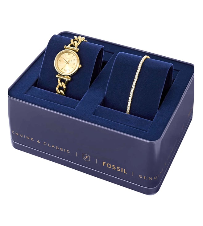 Fossil Carlie Analog Watch for Women with Bracelet ES5387SET - KRISHNA WATCH COMPANY