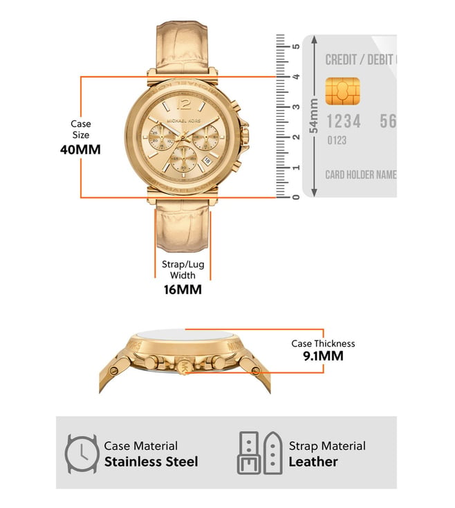 Michael Kors Maren Chronograph Watch for Women - MK7508 - KRISHNA WATCH COMPANY