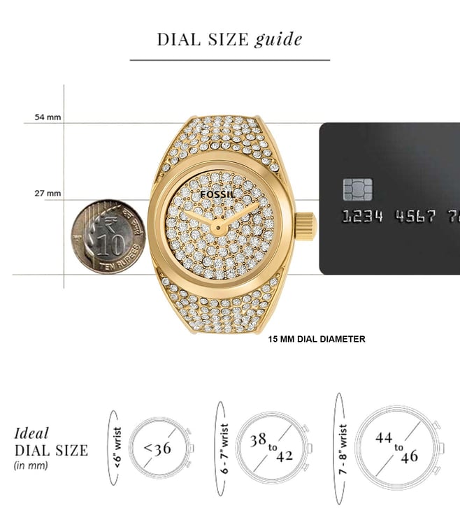 Fossil Watch Ring Analog Watch for Women - ES5392 - KRISHNA WATCH COMPANY