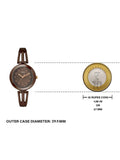 Timex Women Brown Round Analog Brass Dial Watch- TWTL10313