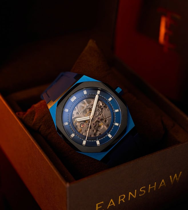 EARNSHAW Analog Blue Dial Men's Watch-ES-8295-02 - KRISHNA WATCH COMPANY