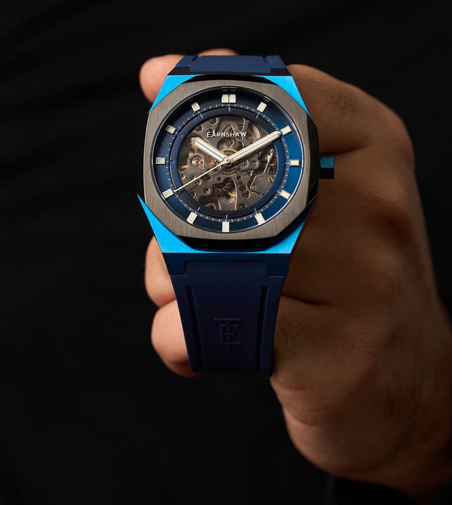 EARNSHAW Analog Blue Dial Men's Watch-ES-8295-02 - KRISHNA WATCH COMPANY