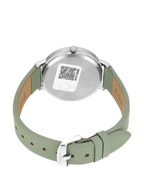 TIMEX Silver Round Dial Quartz Analog Watch For Women TWEL15819