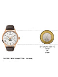 Timex White Dial Rose Gold Case Men's Watch TWEG19943