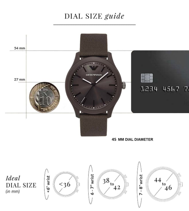 Emporio Armani Men Quartz Analog Plastic Watch - AR11655 - KRISHNA WATCH COMPANY