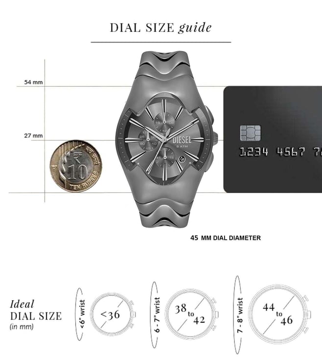 Diesel Mercurial Men Quartz Chronograph DZ4682 - KRISHNA WATCH COMPANY