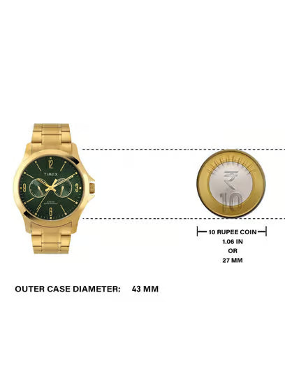 Timex Green Dial Astrological Men's Watch - TW000X144 - KRISHNA WATCH COMPANY