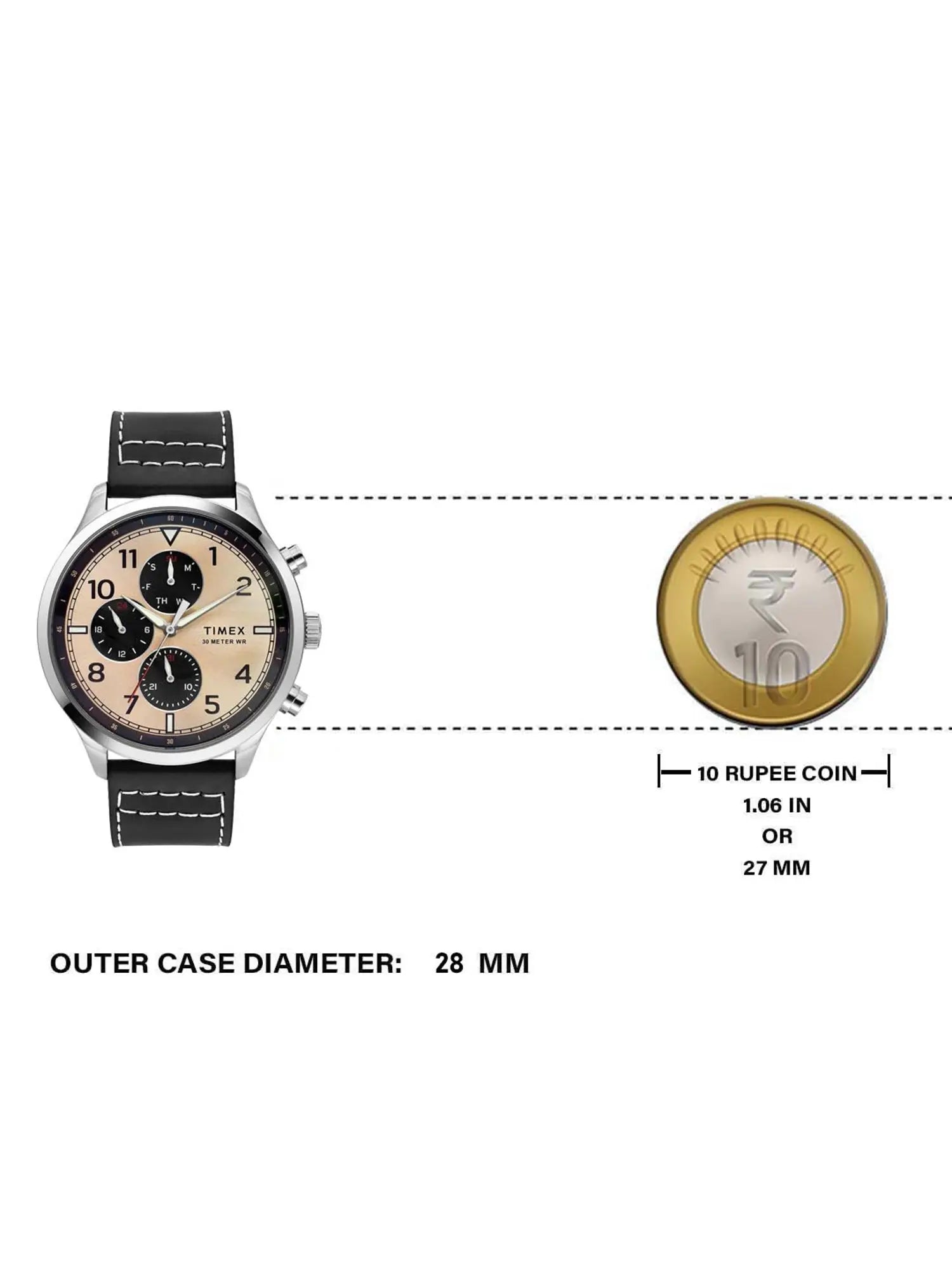 TIMEX Men Brown Round Dial Analog Watch - TWEG23900 - KRISHNA WATCH COMPANY
