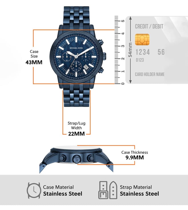 Michael Kors Hutton Quartz Chronograph Men - MKO1165 - KRISHNA WATCH COMPANY