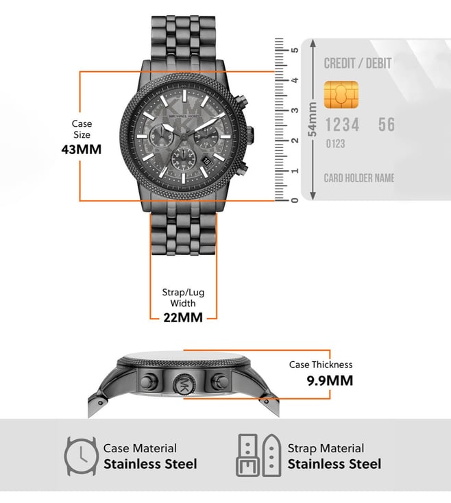 Michael Kors Hutton Quartz Chronograph Men - MKO1164 - KRISHNA WATCH COMPANY