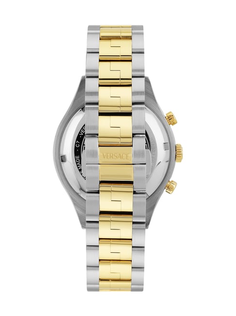 Versace Men New Hellen.Chr Green Round Dial Analog Watch - VEPCA0524