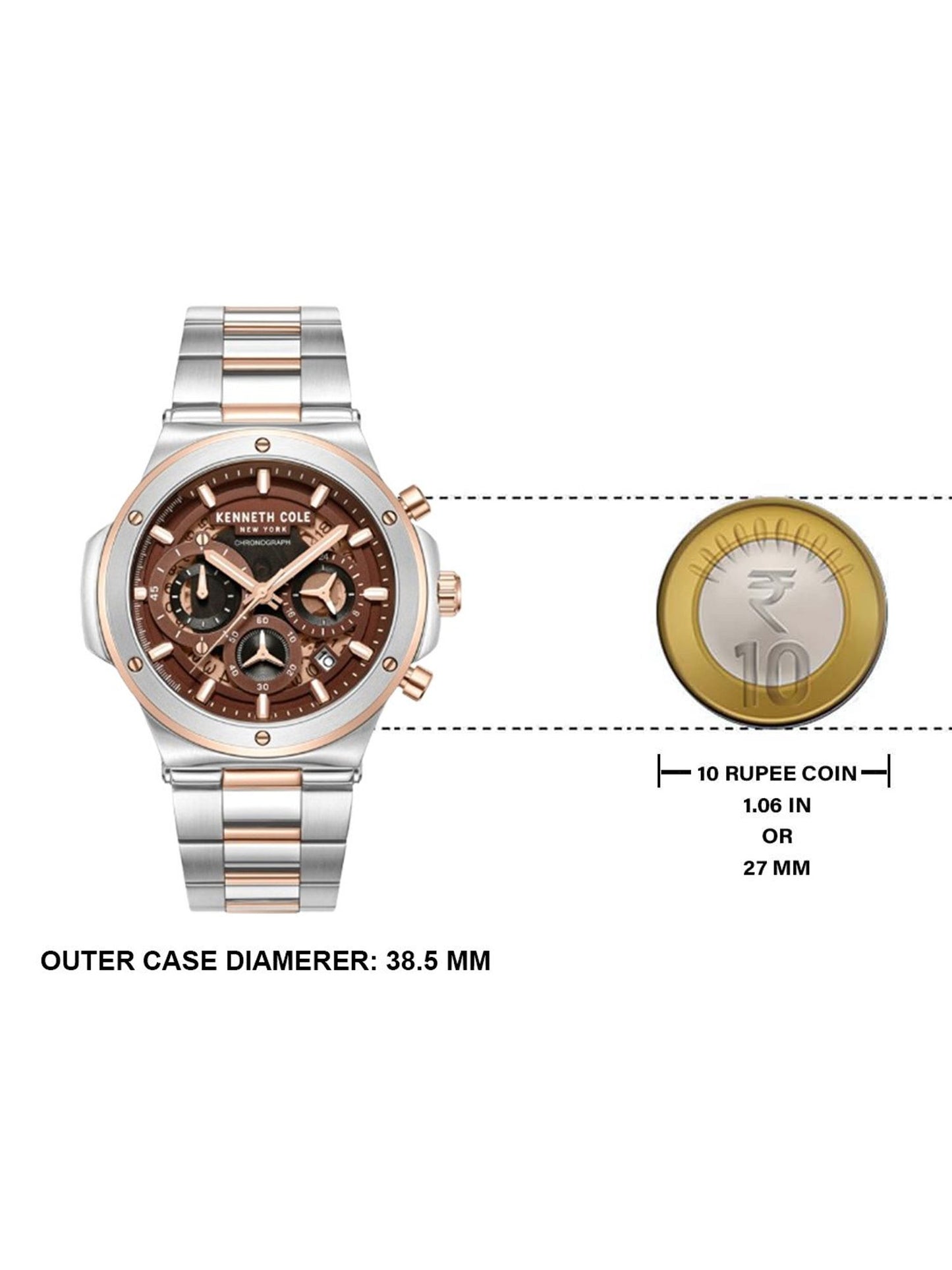 KENNETH COLE Chronograph Watch - KCWGI0047304MN