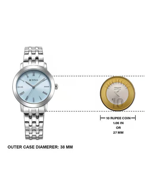 Titan Workmode Watch For Women - 95312SM01 - KRISHNA WATCH COMPANY